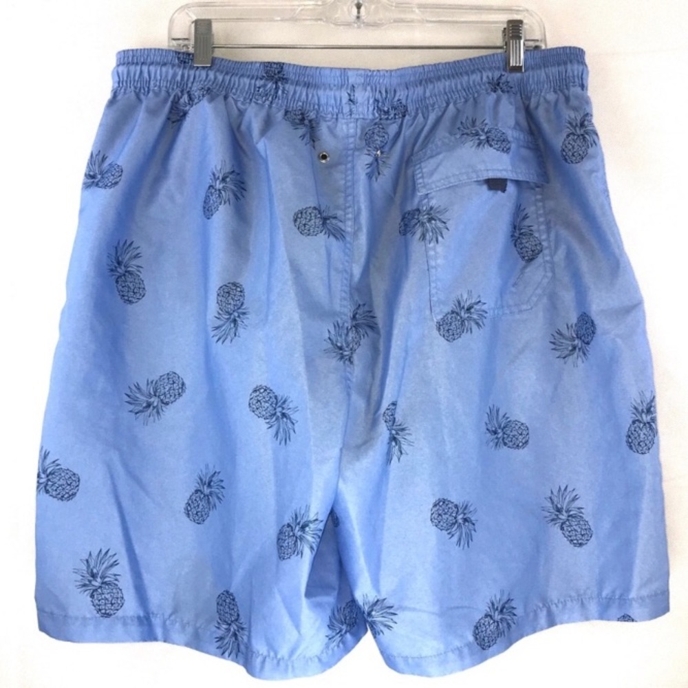 Blue Men’s Swim Board Shorts Trunks Blue Size XL- Beach Pool Tropical Summer